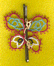 butterfly with hair-pin